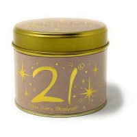 Lily Flame Geurkaars in Blik - Happy Birthday 21